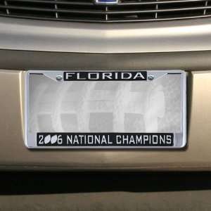 Florida Gators 2006 BCS National Champions Black & Silver Tone Chrome 