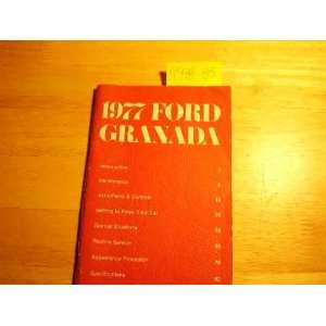  1977 Ford Grenada Owners Manual Ford Books