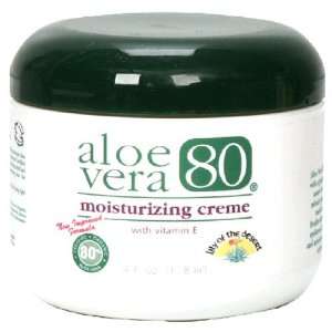    Aloe Vera 80 Moisturizing Creme, With Vitamin E, 4 Ounces: Beauty