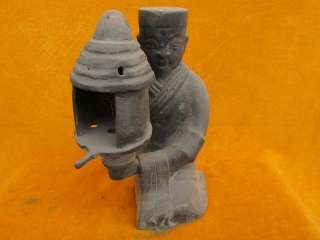 figure Lamp Ancient Chinese Antique Bronze Statues  