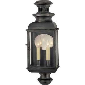 Visual Comfort CHO2600BZ Chart House 2 Light Large Carriage Lantern in