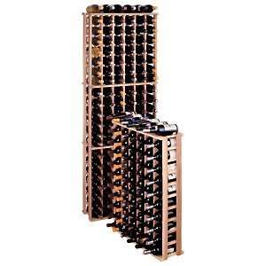  Redwood Modular Wine Rack Kit   66 Bottle Reduced Height 
