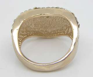 Gold plate ring Swarovski Crystal US Size 7/UK O R099  
