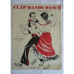  Clap Hands Dance (Chiapanecas)   Vintage Sheet Music 1958 