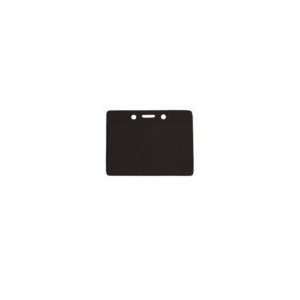  Black Credit Card Size Horizontal Colored Back Badge 