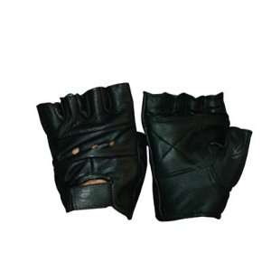  Hot Leathers Fingerless Motorcycle Gloves X Large Black 