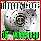 16 INCH CENTER WHEEL HUB CAP SET FOR TIBURON / COUPE 2003 2008 (4PIECE 