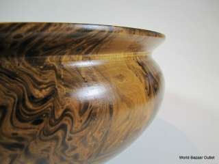 12 wide Mango Wood Bowl unique handmade super smooth surface eco 