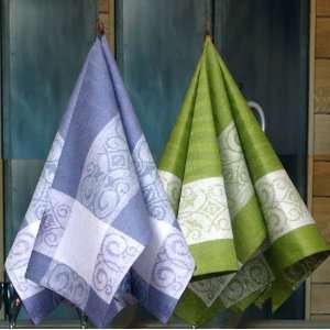 Two Dish Towels, Manifica in Linen Cotton Made in Europe 