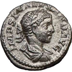  SEVERUS ALEXANDER 222AD Ancient Silver Roman Coin FORTUNA 