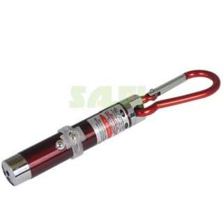 Red Mini 5mW 2 LED Laser Pen Pointer Flash Light Torch Emergency 
