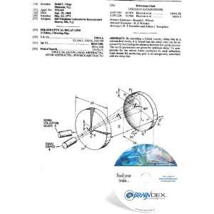    NEW Patent CD for FOLDED OPTICAL DELAY LINE 