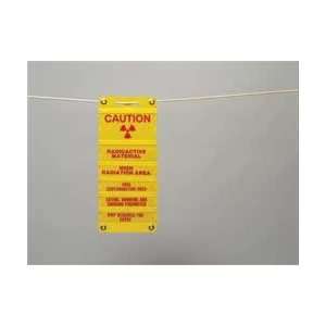 Caution Radiation Sign,14 X 8in,eng,surf   BRADY:  