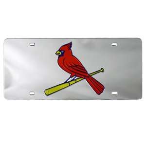  Express St. Louis Cardinals Silver Mirror License Plate 