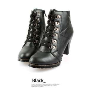 New Women Ankle Simple Boots Black  