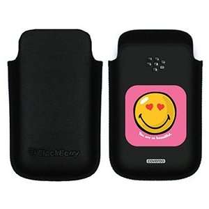  Smiley World Lovestruck on BlackBerry Leather Pocket Case 