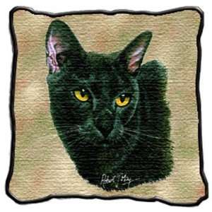  Bombay Cat Woven Pillow