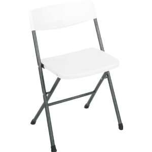  Cosco Resin Folding Chair w/ Molded Seat   White Speckle 