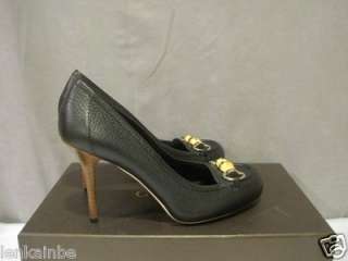 Gucci Bamboo Horsebit Classic Pumps Shoes Heel 37.5 7.5  
