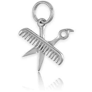  Its Charming Sterling Silver Barber Comb and Scissors 