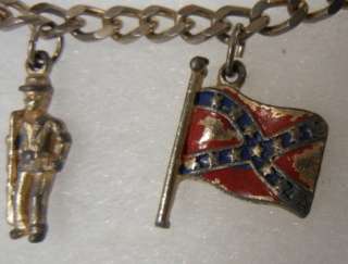   states civil war commemorative charm bracelet most likely made during