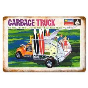 Garbage Truck Vintaged Metal Sign