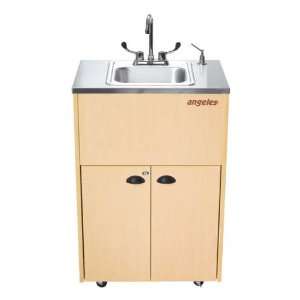 Silver Portable Hand Washing Station with Stainless Steel Top and One 