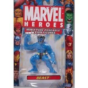   Marvel Heroes Miniature Poseable Die Cast Beast Figure: Toys & Games