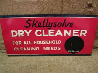   Skellysolve Dry Cleaning Sign Antique Old Skelly Oil Gas Store 6519