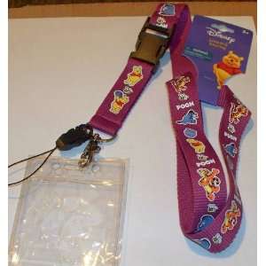   Pin Trading Lanyard Pooh & Friends (Purple) NOC!: Everything Else