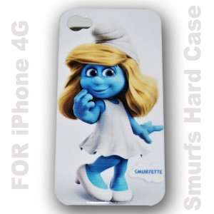  Smurfs Case Smurfette Hard Case Cover for Apple Iphone4 4g 