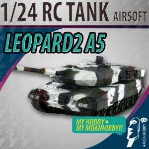 24 Airsoft RC VSTank LEOPARD 2 A5 WINTER Camouflage  