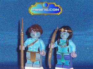 Custom LEGO Avatar Jake Sully and Neytiri  