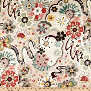  44 Wide Porcelina Large Flowers Ballet Fabric By The 