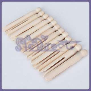 12 Wooden Dolly Pegs Clothes Peg Laundry Clothespin  