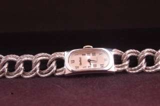   Sheffield Ladies Watch 17 Jewel Mechanical Estate Silver Tone Bracelet