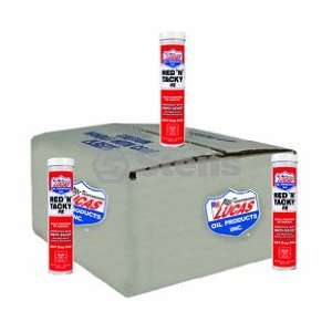 LUCAS OIL RED N TACKY GREASE / 10 TUBES/14 OZ