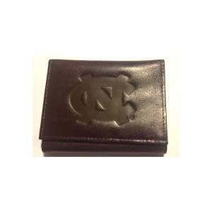   Carolina Drk Brown Leather Embossed Trifold Wallet 