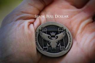 Artifact Coin by Ellusionist, Rev 2, Full Dollar Silver  
