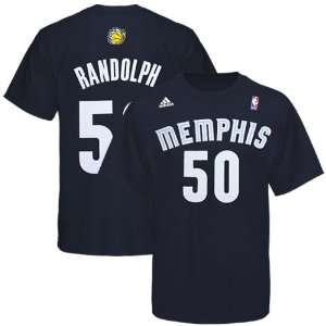   Grizzlies #50 Net Number T shirt   Navy Blue