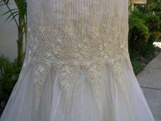 DELL Original Ivory Lace, Organza Wedding Gown Sz12 NWT  