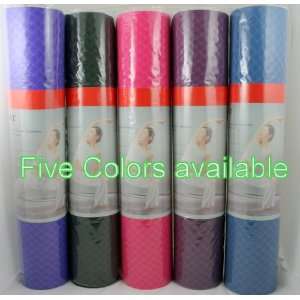  TPE Yoga Mat 1/4 Thick 2 Tones Colors with Free Pulling 