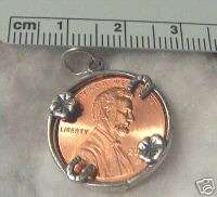 Sterling Silver Lucky Penny Holder Charm!  