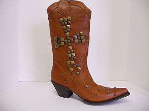 NIB Womens Stetson 12 021 6102 0412 Cowboy Boots Brown  