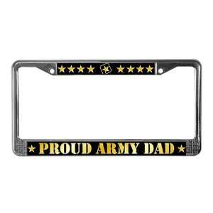  Proud Army Dad Military License Plate Frame by  