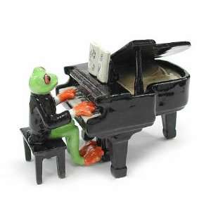   TUXEDO plays a GRAND PIANO Porcelain MINIATURE New NORTHERN ROSE