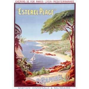  H. Gray   St Raphael Beach Resort Travel Poster Giclee on 