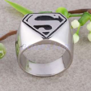 TypeSuperman S Symbol Stainless Steel Finger Ring