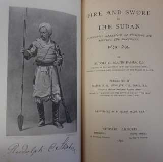 RARE 1896 BOOK   FIRE & SWORD in the SUDAN 1879 1895 by RUDOLF SLATIN 