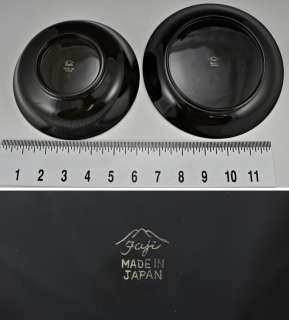Fuji Japanese Lacquerware Bowl & Plate Set Iris Abalone  
